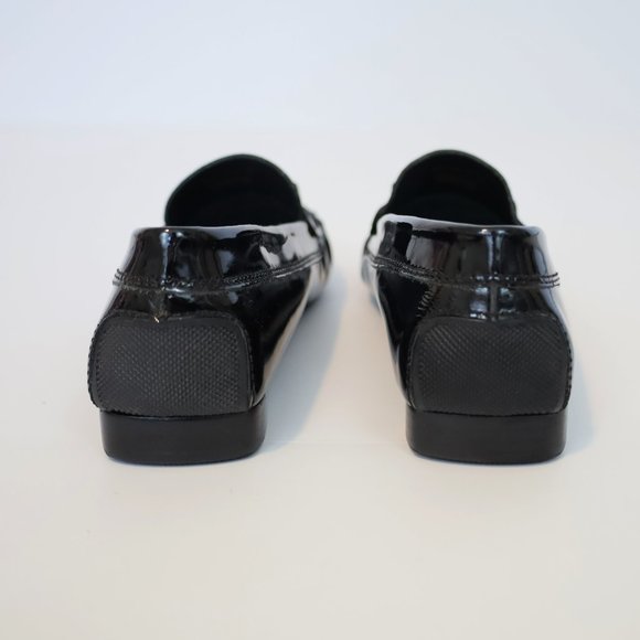 RALPH LAUREN Size 7 Black Patent Leather Loafers flats New without tags - Picture 11 of 13